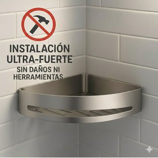 Organizador Ducha Esquinero Acero Inoxidabl SUS304