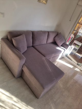 Sofá modular tela beige/