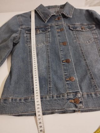 Giubbino denim elasticizzato donna