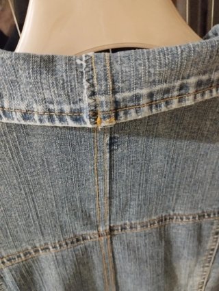 Giubbino denim elasticizzato donna