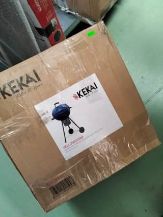 Barbacoa portátil carbón KEKAI Yellowstone 46 cm azul