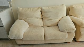Conjunto Sofás 2+3 Plazas Tela Beige