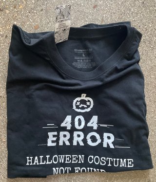 Camiseta Halloween 404 Error