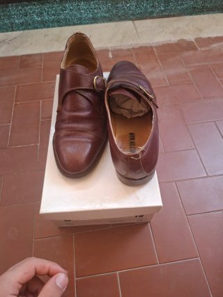 Scarpe mocassino marroni anni '90