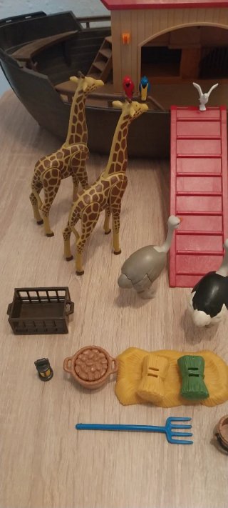 Playmobil,arca noe,lote,barco,animales,zoo,sabana