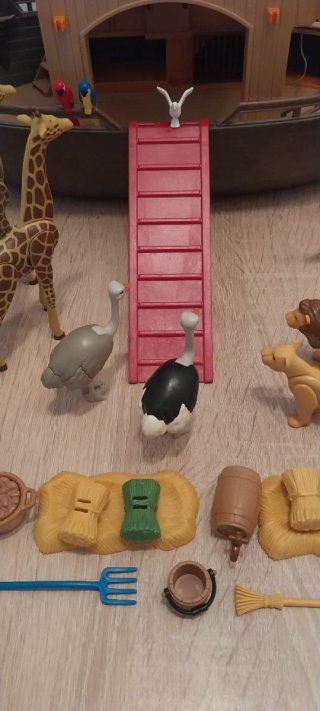 Playmobil,arca noe,lote,barco,animales,zoo,sabana