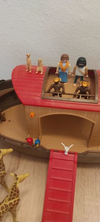 Playmobil,arca noe,lote,barco,animales,zoo,sabana