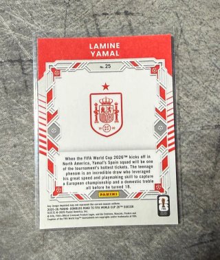 Lamine Yamal SILVER España Panini Road To Fifa 26
