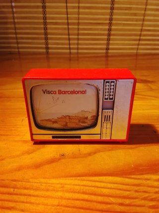Televisor antiguo Visca Barcelona!