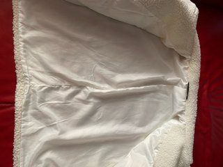 Chaqueta borreguito beige/blanca talla 40/42