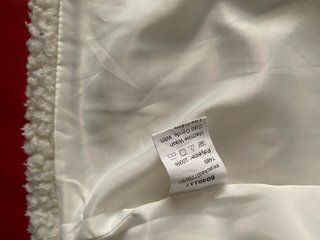 Chaqueta borreguito beige/blanca talla 40/42