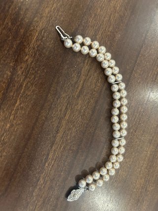 Pulsera doble de perlas