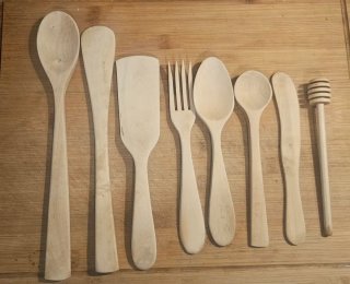 Cubiertos de madera boix