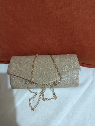Bolso de fiesta dorado brillante