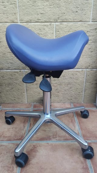 Taburete Bambach Médico/Dental Azul