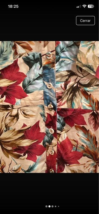 Vestido midi Pedro del Hierro estampado tropical