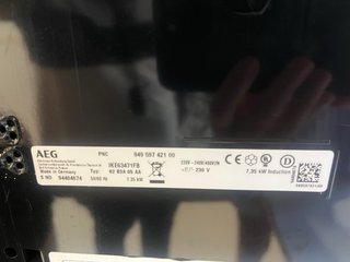 Placa Inducción AEG 60cm