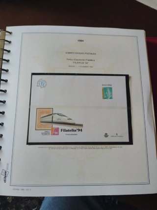 Sobres Entero Postales Conmemorati Oficiales 1994
