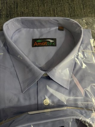 4 Camisas de trabajo azules talla 42