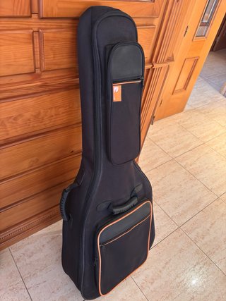 Guitarra Acústica Negra Vas con previo