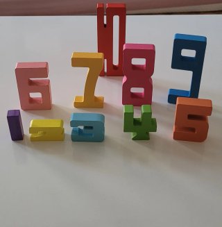 Juego Montessori Números Madera