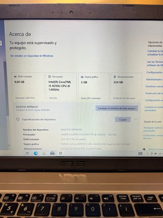 Asus Vivobook i5 8a gen + Nvidia MX110
