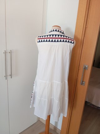 Vestido juvenil L estampado geométrico
