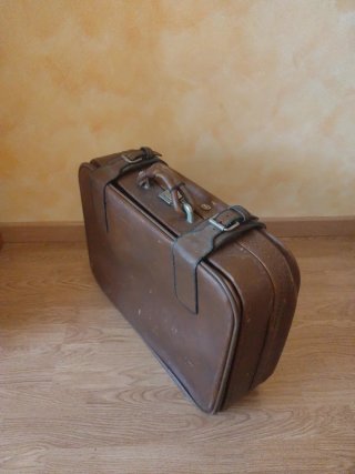 Maleta vintage Mik marrón