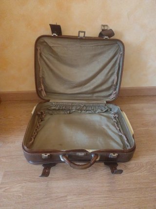 Maleta vintage Mik marrón
