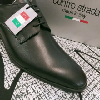 Scarpe uomo eleganti in pelle nera 45 italy