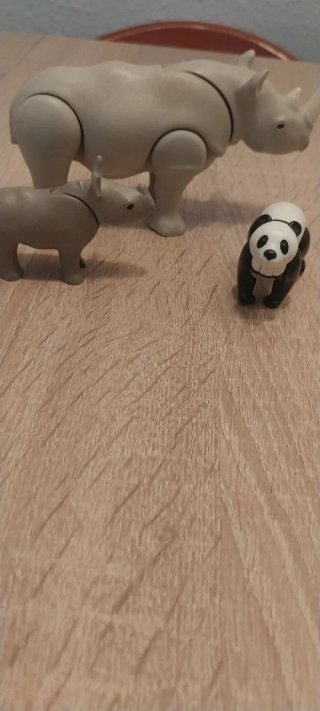 Playmobil,animales,lote,sabana,zoo,panda,guepardo