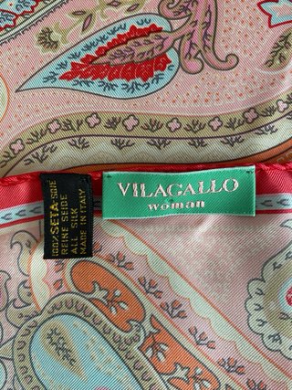 Fular seda Vilagallo estampado paisley