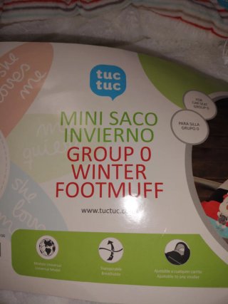 Saco invierno para Maxi-Cosi. Marca tuc tuc