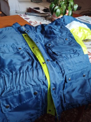 Chaqueta de moto Movistar azul talla L