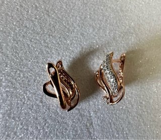 Orecchini vintage oro e argento