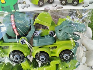 Coche de dinosaurio desmontable