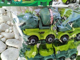 Coche de dinosaurio desmontable