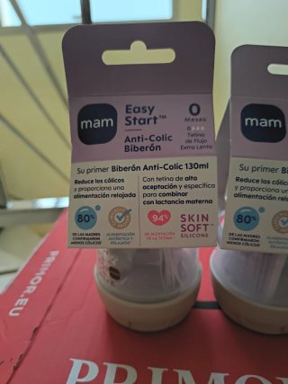 4 Biberones Mam Anti-Colic 130ml Nuevos