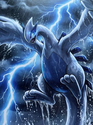 Pokémon Lugia Poster TCG Art Style A3 Size