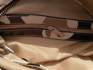 Bolso Vintage Camuflaje Beige Marrón