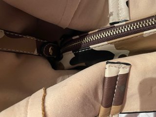 Bolso Vintage Camuflaje Beige Marrón