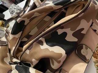 Bolso Vintage Camuflaje Beige Marrón