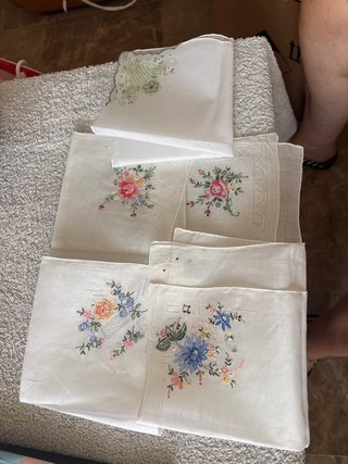 Pañuelos bordados florales