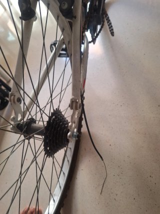 Bicicleta de montaña para reparar