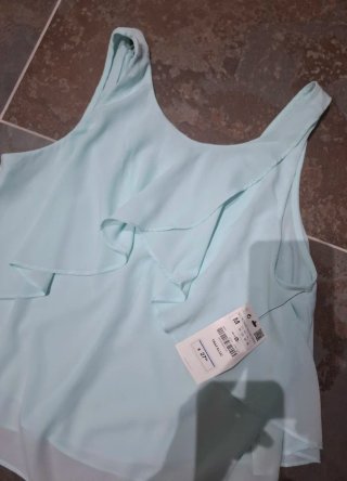 Blusa verde Turquesa Talla M. NUEVA Zara Trafaluc