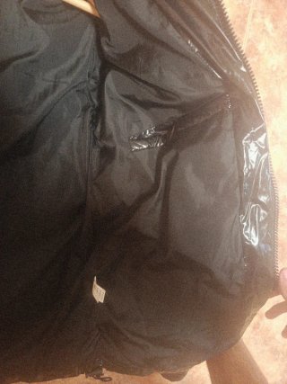 Chaqueta Moncler Negra Brillante