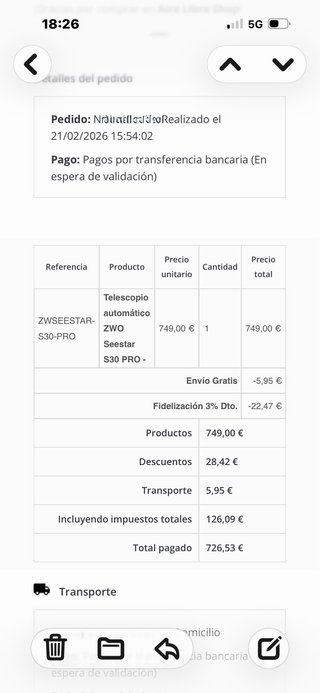 Seestar S30 Pro Telescopio Inteligente