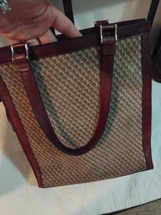 Borsetta fantasia monogramma S