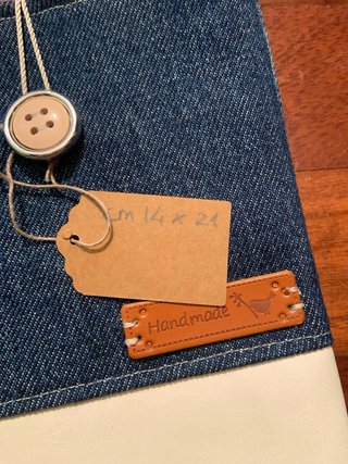 Custodia  e-reader jeans/ecopelle