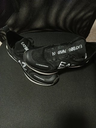 Zapatillas Emporio Armani Negras y Blancas